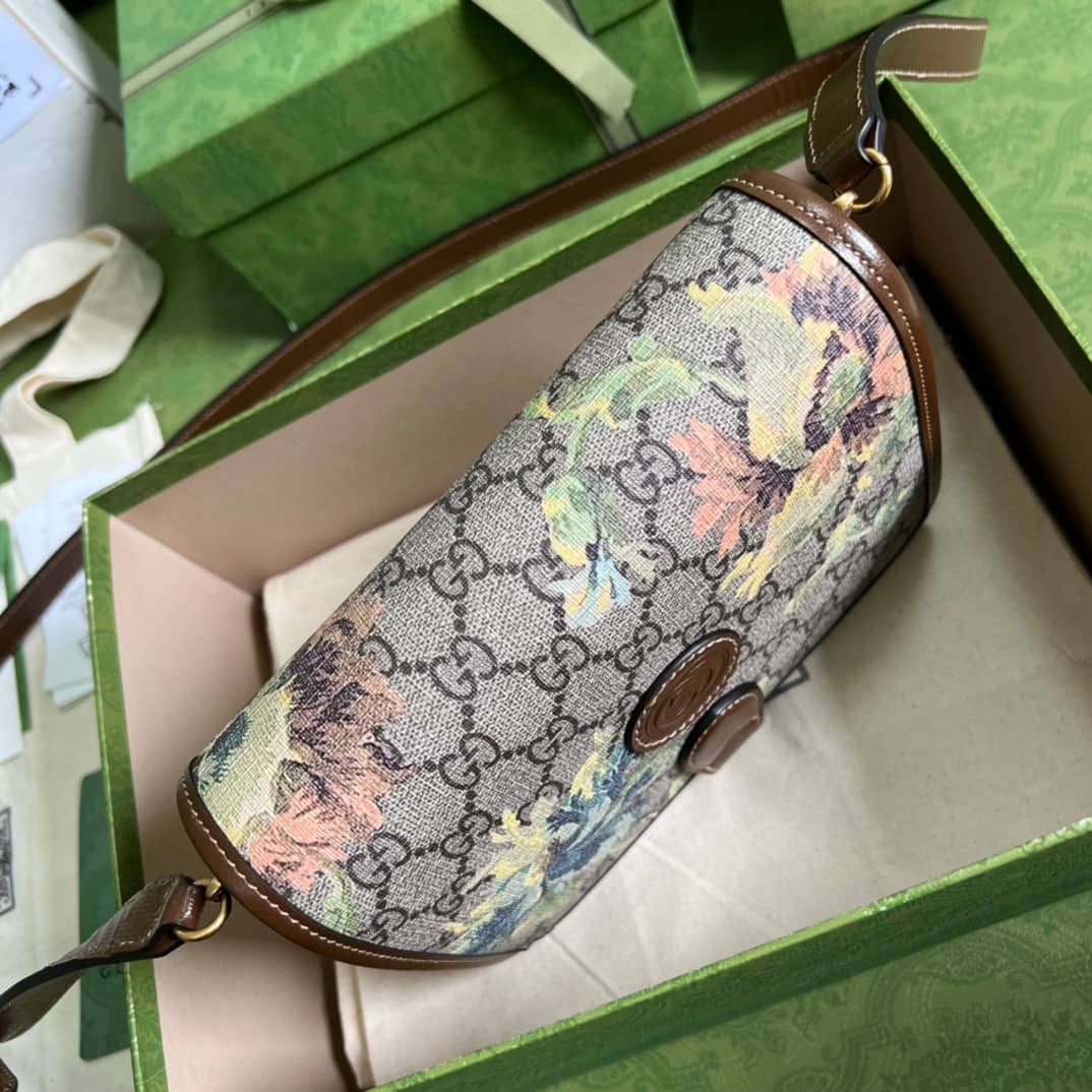 Gvc*1 GG Carnation Print Mini Shoulder Crossbody Bag 671620 Replica