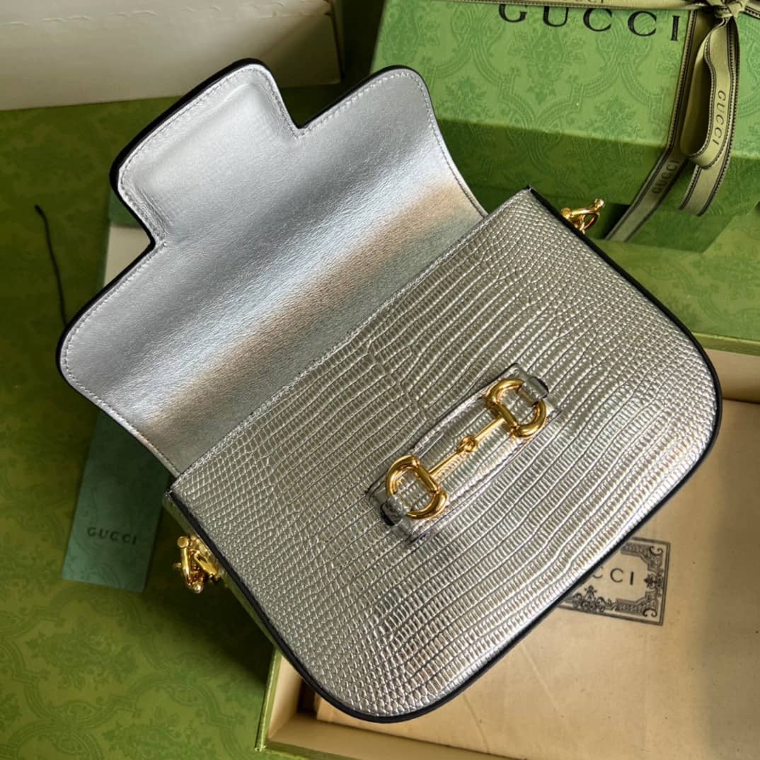 Gvc*1 Horsebit 1955 Lizard Mini 675801 Replica Shoulder Bag