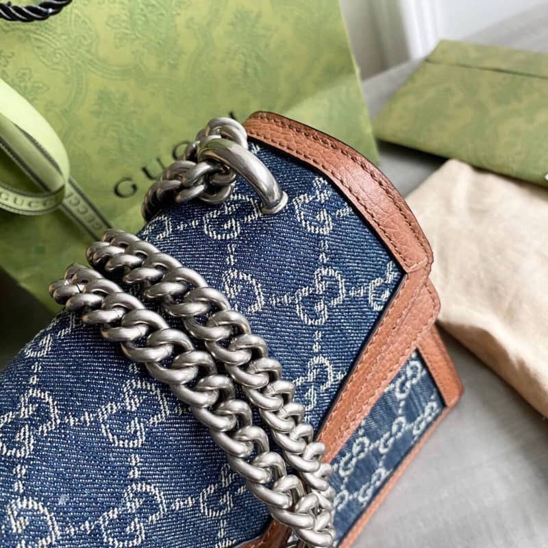 Gvc*1 GG Svp*me Dionysus Chain Shoulder Bag Replica Blue 400249