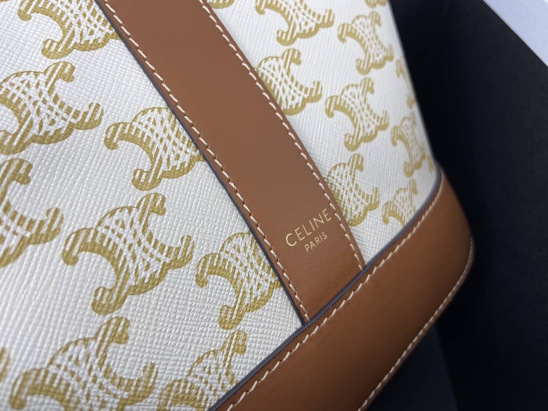 Ce1i*e Triomphe Bag Dupe Canvas Replica Bucket Bag