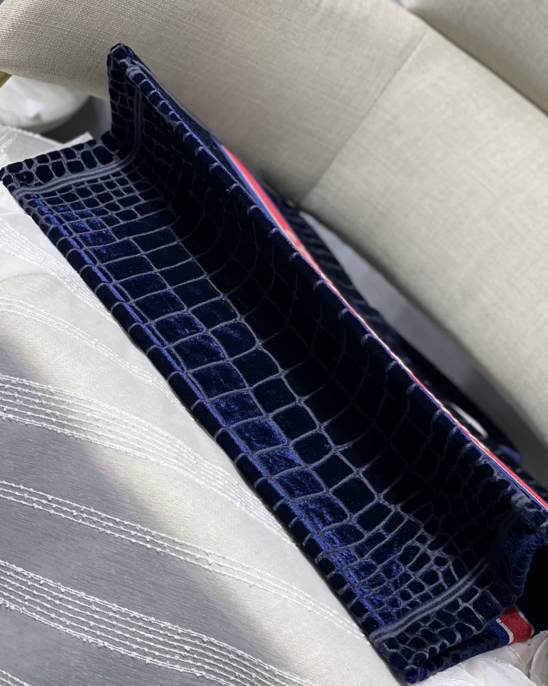 Chr1st1an D10r CD Book Embroidery Replica Tote