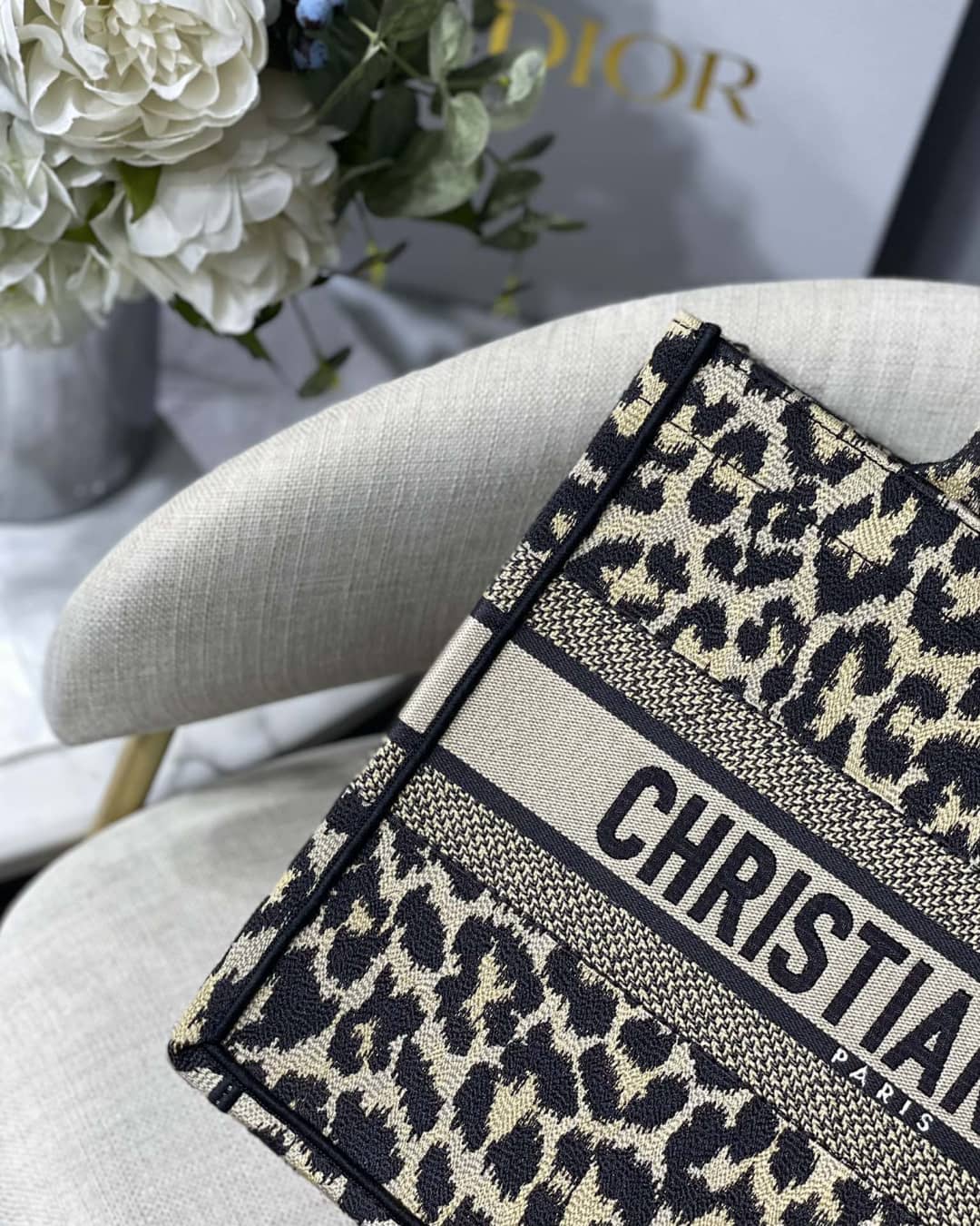 Chr1st1an D10r CD Book Embroidery Replica Tote