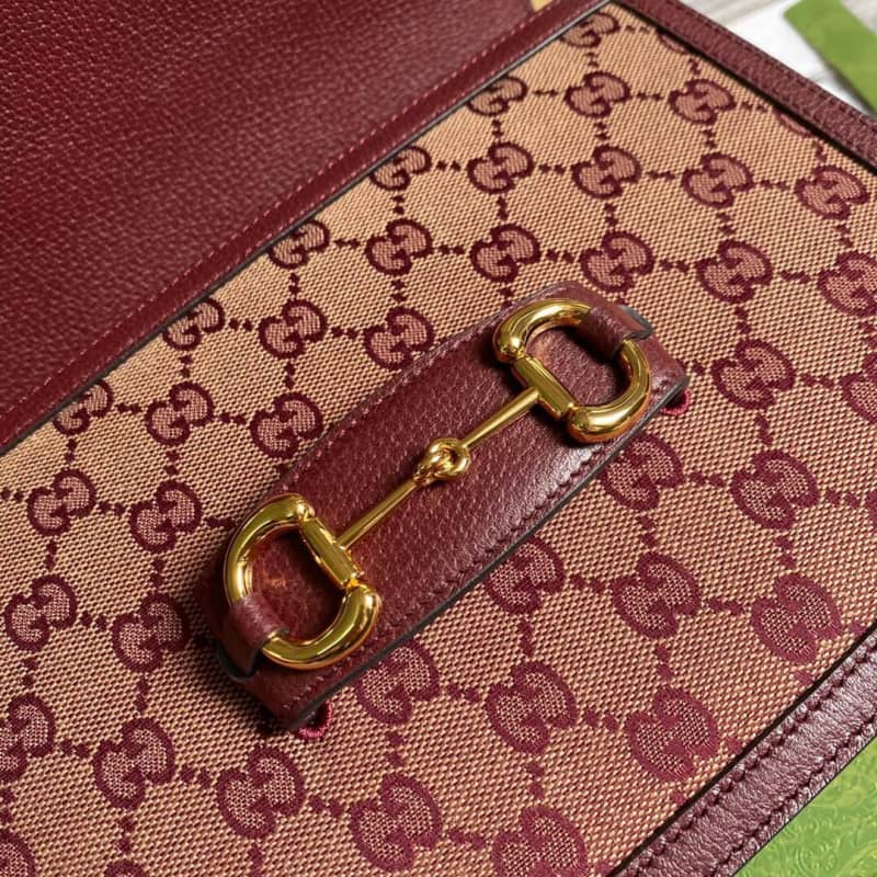 Gvc*1 Horsebit 1955 Shoulder Bag Replica Red 602204
