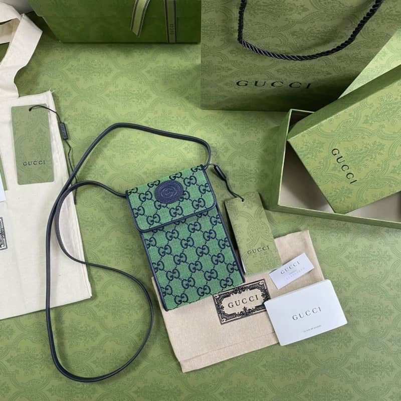 Gvc*1 GG Multicolor Mini Bag Replica Green 657582