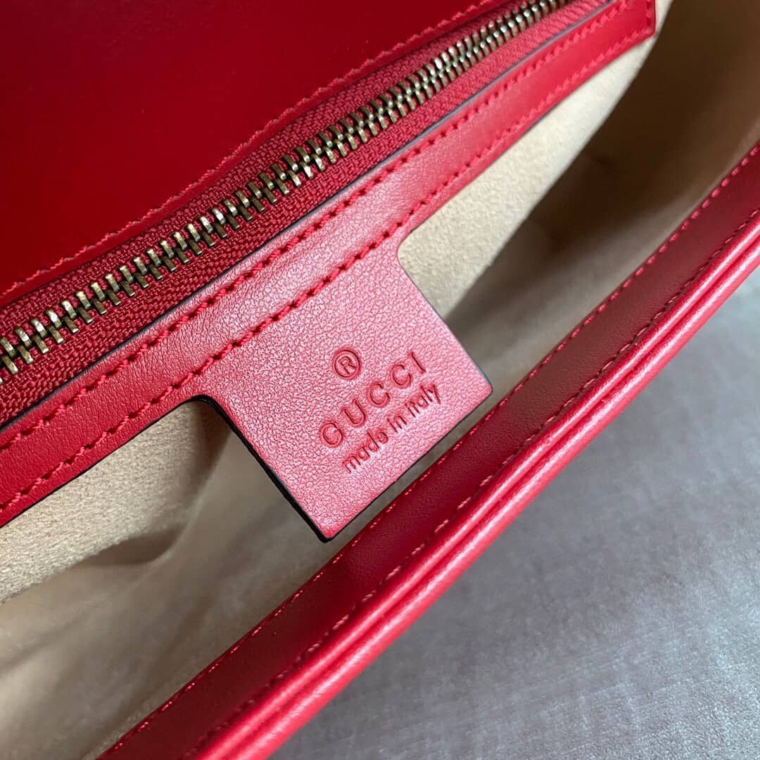 Gvc*1 GG Marmont Matelasse Shoulder Bag Replica Red 443497