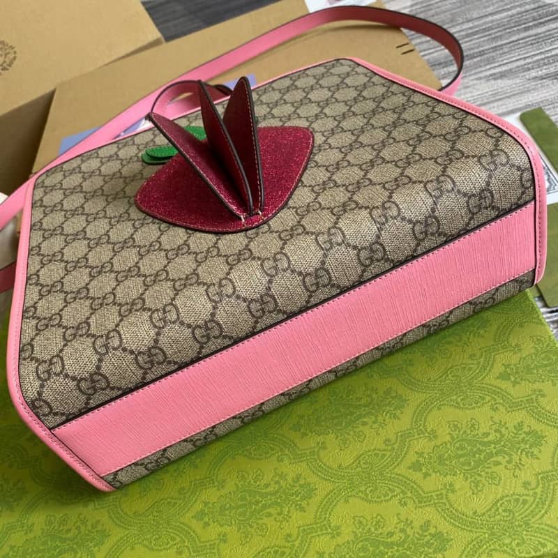 Gvc*1 GG Medium Ophidia Tote Replica Pink 612992
