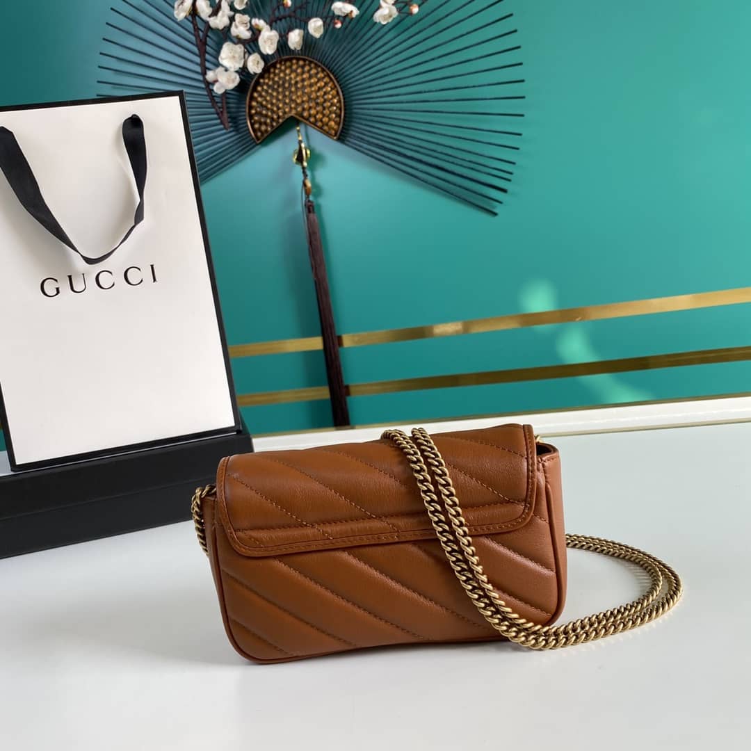 Gvc*1 GG Marmont Matelassé Mini Crossbody Bag Replica 476433