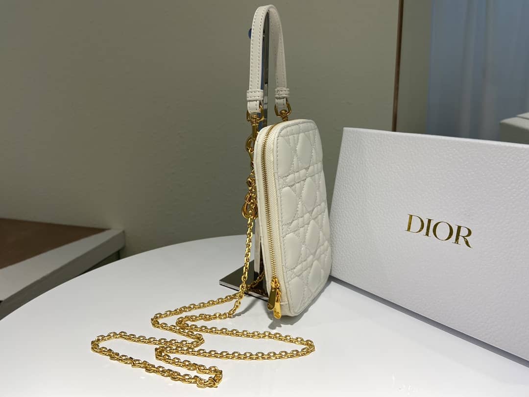 Lady D10r Dupe Lambskin 18CM Phone Holder