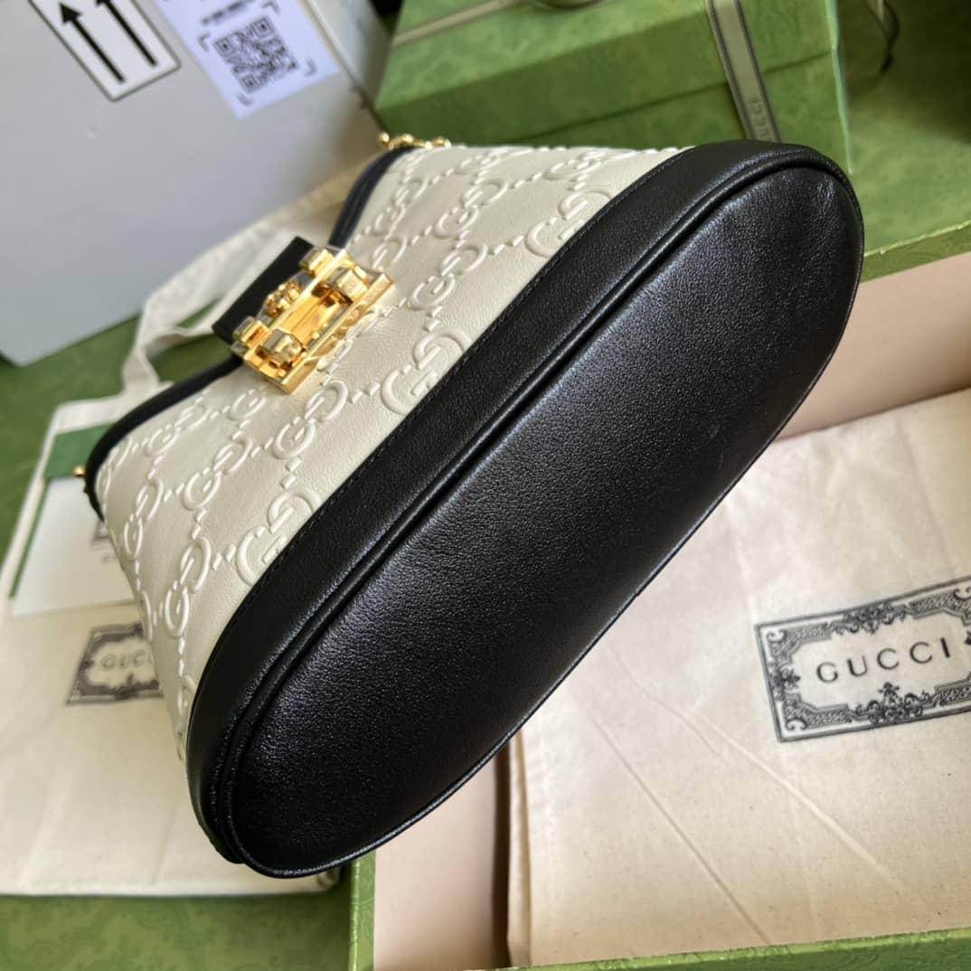 Gvc*1 Small GG White 675788 Replica Shoulder Bag