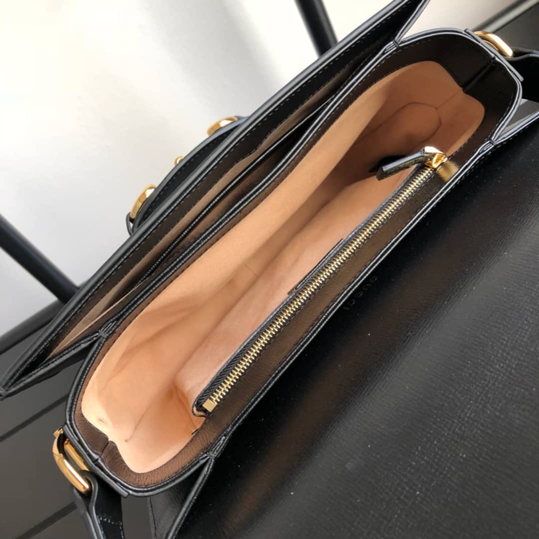 Gvc*1 Horsebit 1955 Shoulder Bag Replica Black 602204