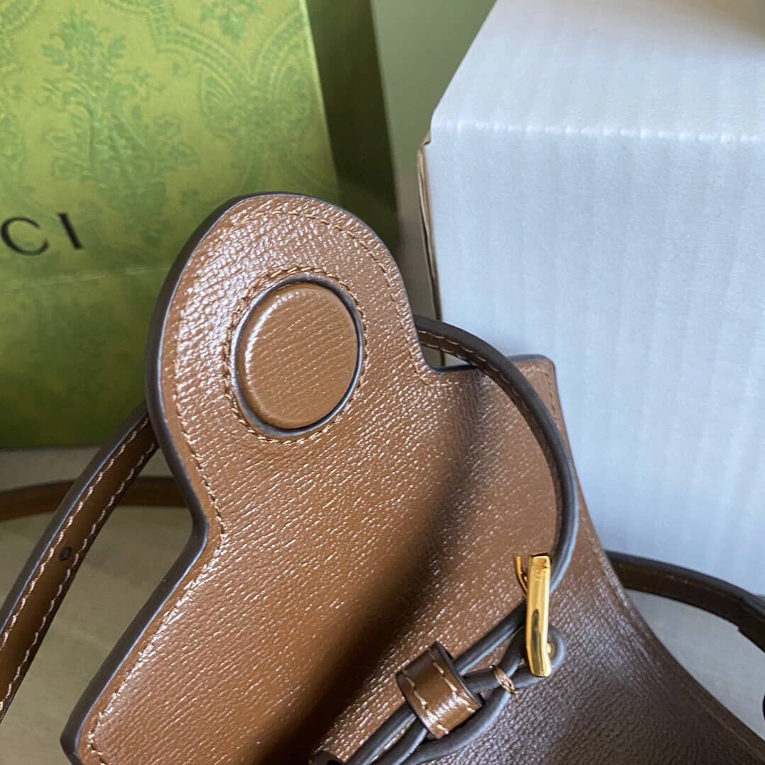 Best Replica Gvc*1 Horsebit 1955 Mini Bag Replica Brown 625615(ColaReps)