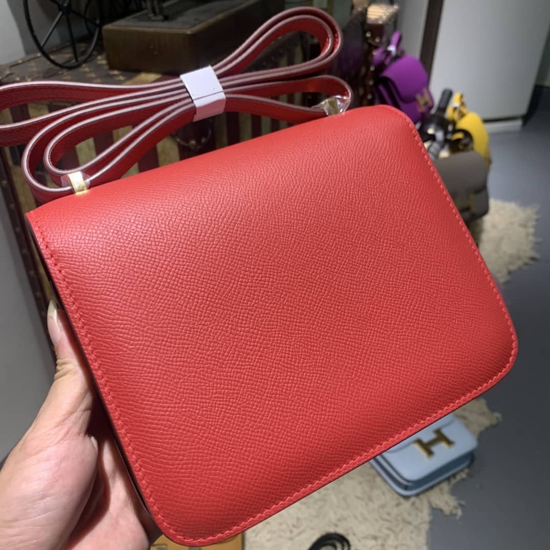 H**me5 Birkin Replica Constance Bag 18CM Epsom Leather