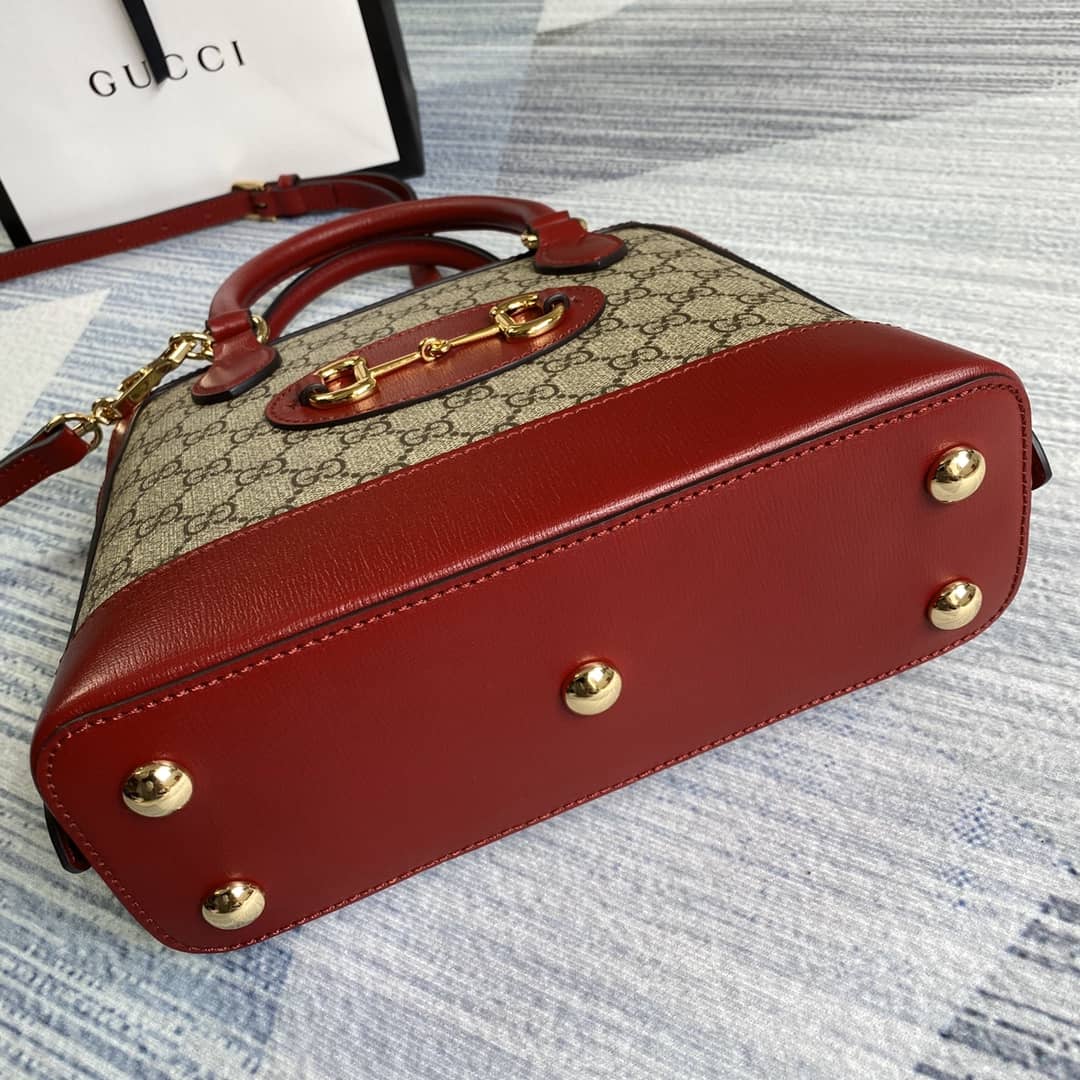 Gvc*1 1955 Horsebit Polkadot Handle Bag Replica 621220