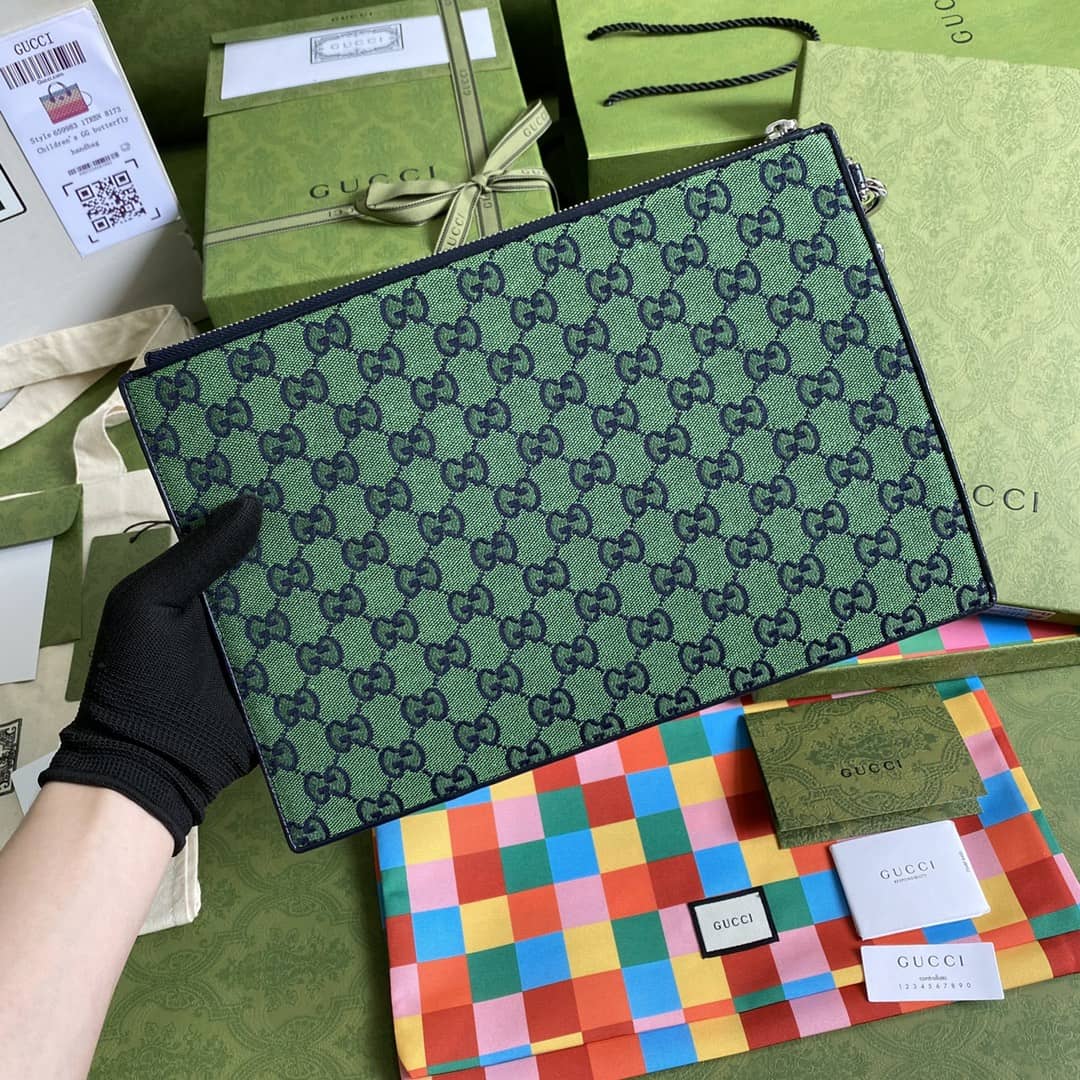 Gvc*1 Multicolor Canvas GG Pouch Replica 657581