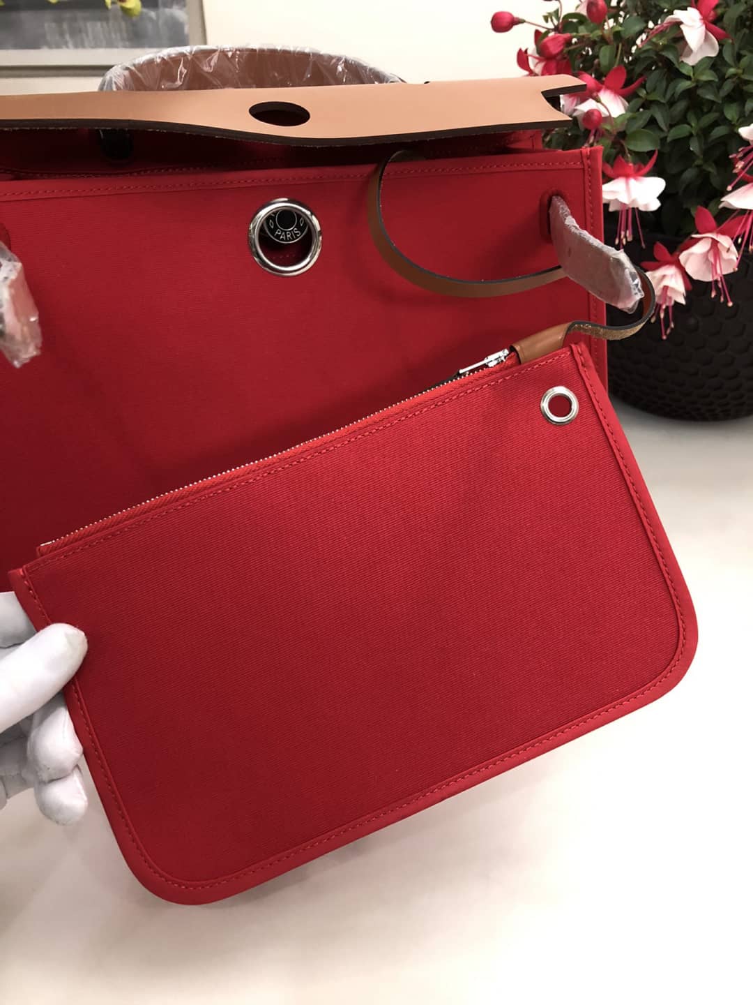 H**me5 Bag Replica 31 Canvas Leather HerBag
