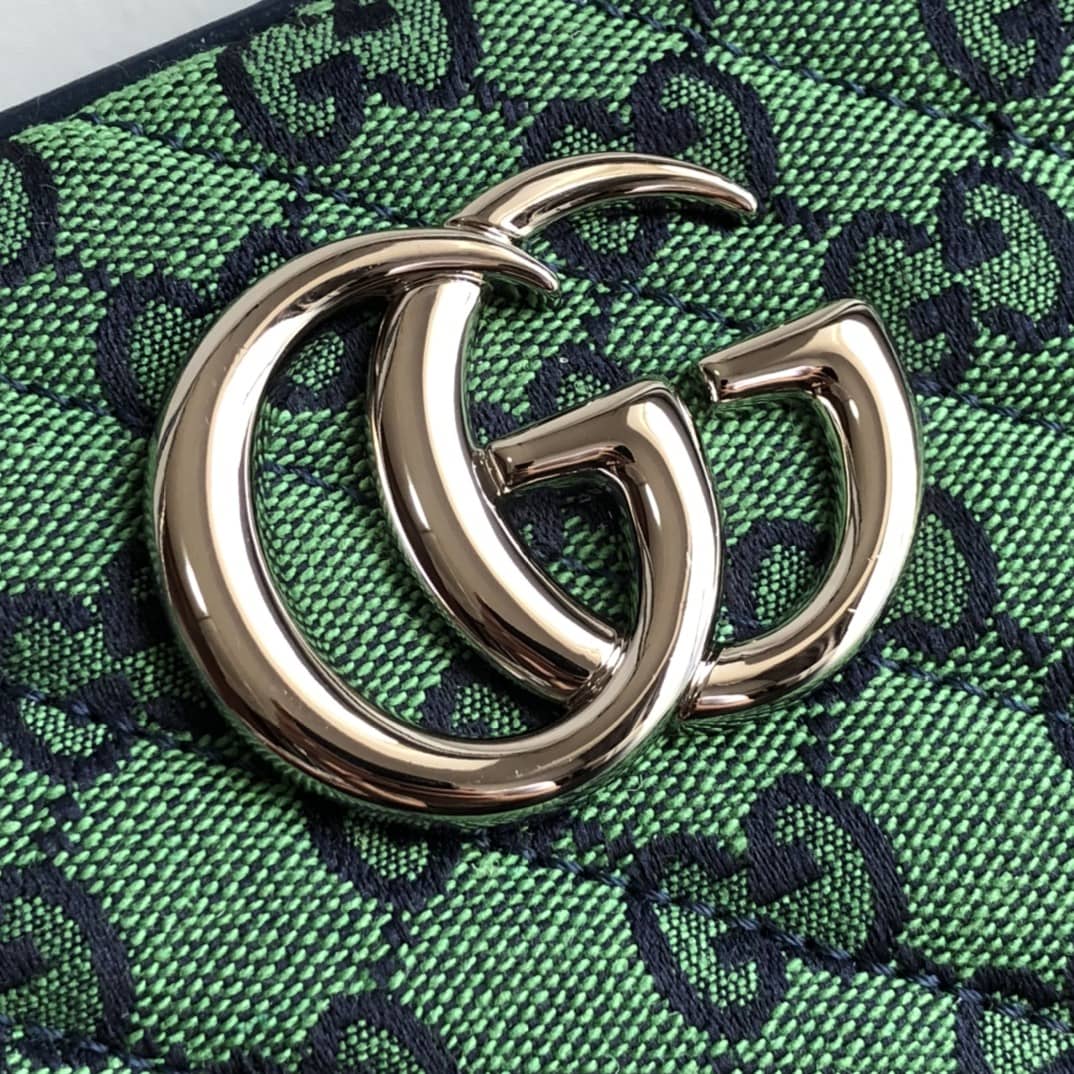 Gvc*1 Handbag Dupes GG Marmont Small Shoulder Handbag Camera Bag Replica Green 447632