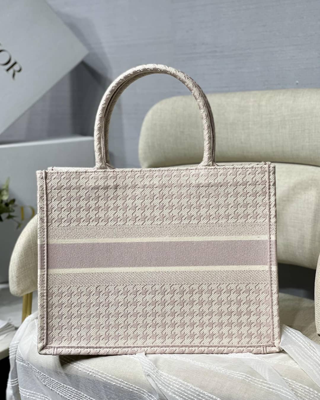 Chr1st1an D10r CD Book Embroidery Replica Tote