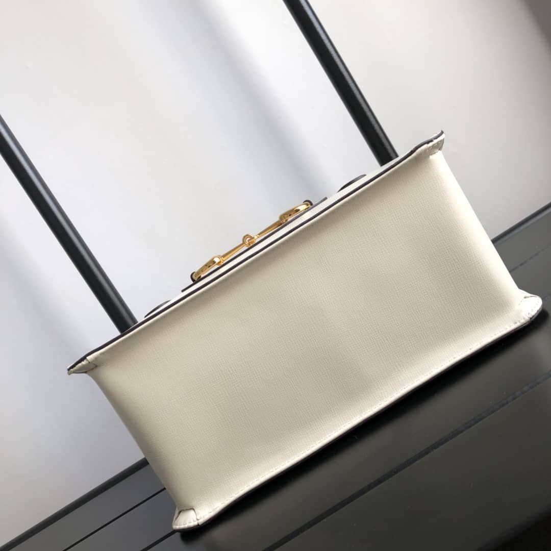 Gvc*1 Horsebit 1955 Small Top Handle Replica Bag White 627323