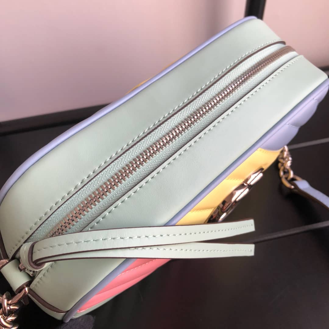 Gvc*1 GG Marmont Small Shoulder Handbag Camera Bag Replica Colorful 447632