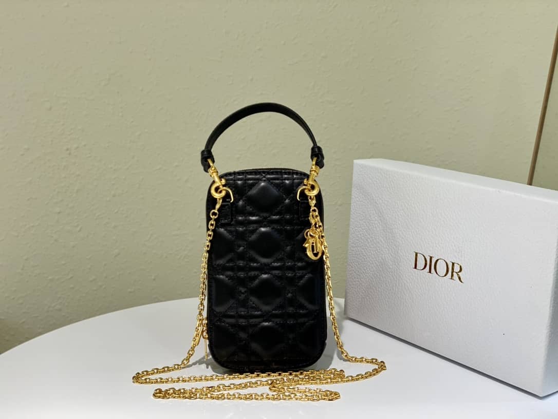 Lady D10r Dupe Lambskin 18CM Phone Holder