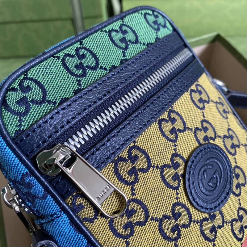 Best Replica Gvc*1 GG Multicolor Canvas Messenger Bag Replica 658659(ColaReps)