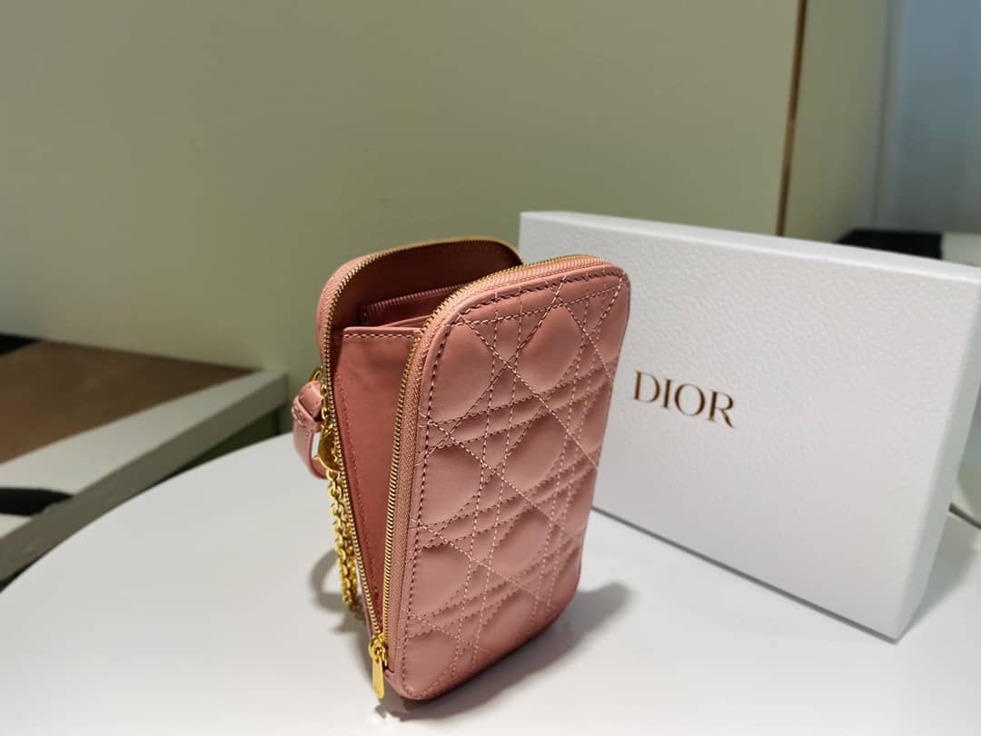 Lady D10r Dupe Lambskin 18CM Phone Holder