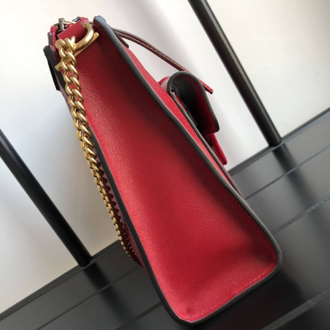 Gvc*1 Small Shoulder Bag With Double G Replica Red 648999