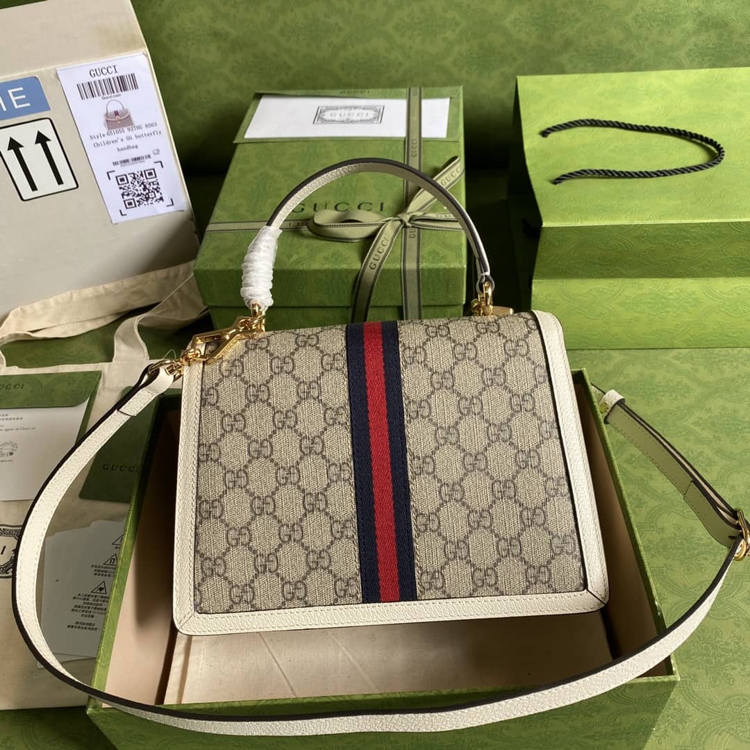 Gvc*1 Ophidia Web Small Top Handle Bag Replica 651055