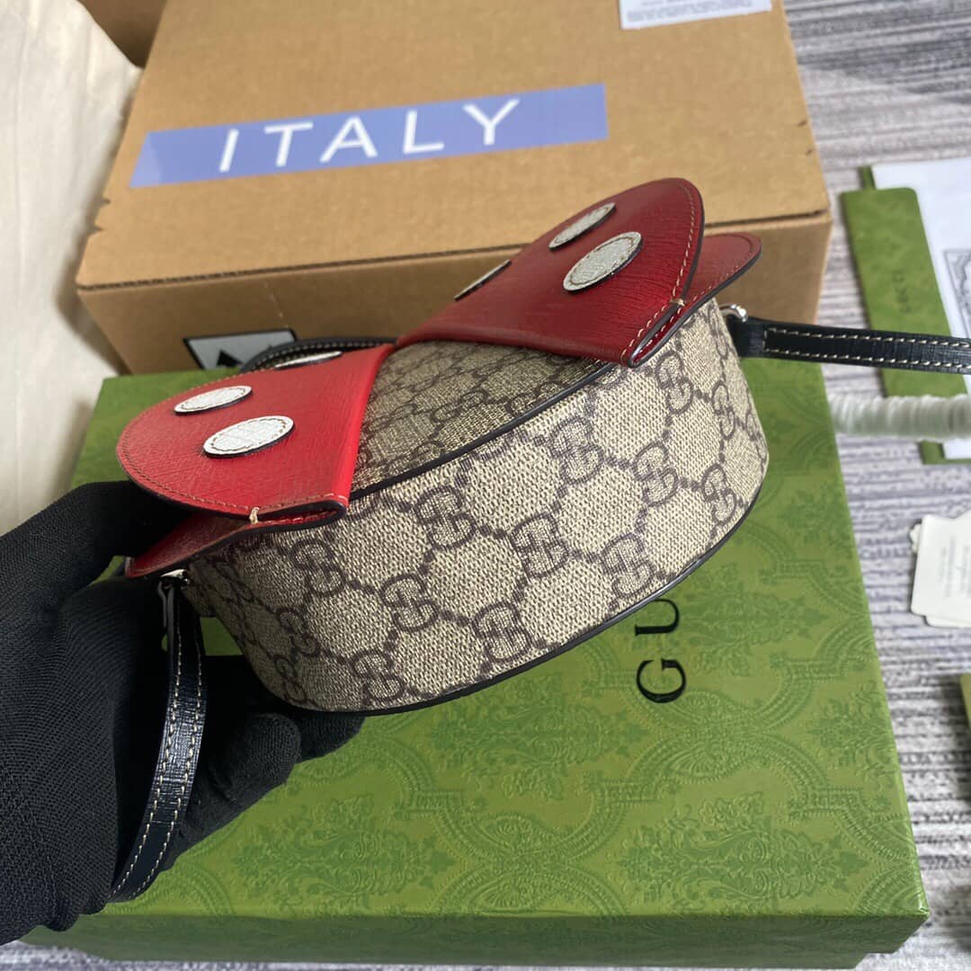Gvc*1 Children GG Ladybug Shaped Bag Replica 664080
