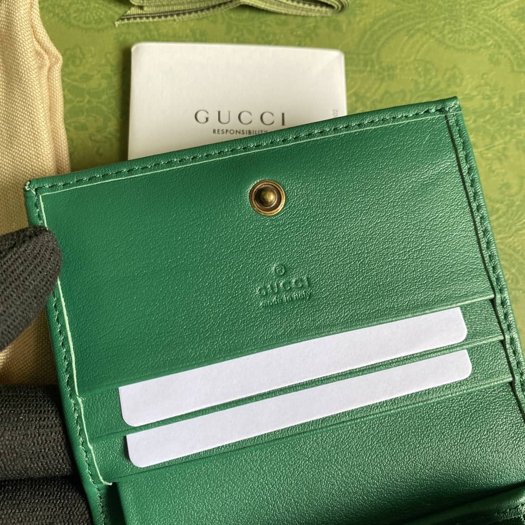 Gvc*1 Diana Leather Card Case Wallet Replica 658244