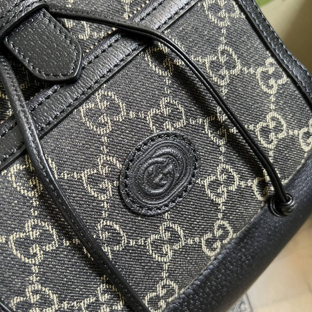 Gvc*1 Backpack With Interlocking G Black 674147 Replica