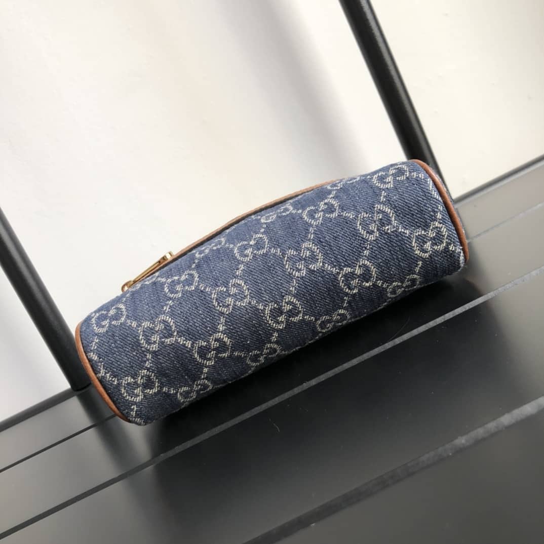 Gvc*1 Ophidia GG Svp*me Mini Shoulder Bag Replica Blue 517350