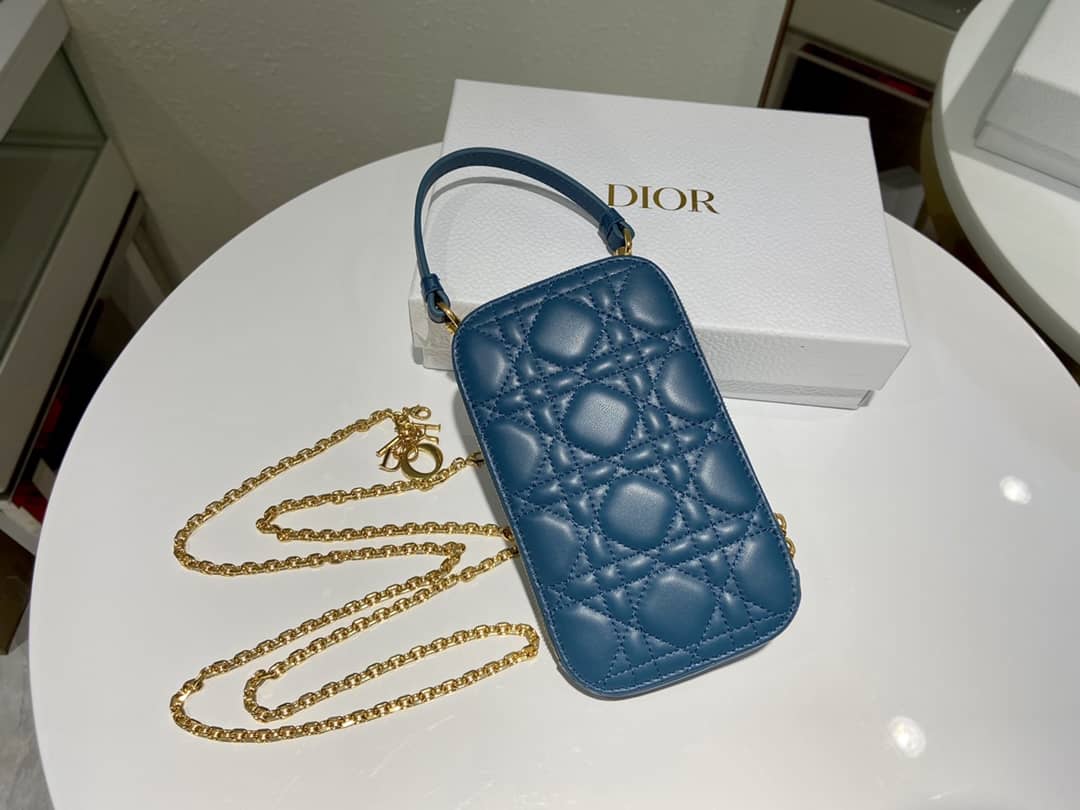 Lady D10r Dupe Lambskin 18CM Phone Holder