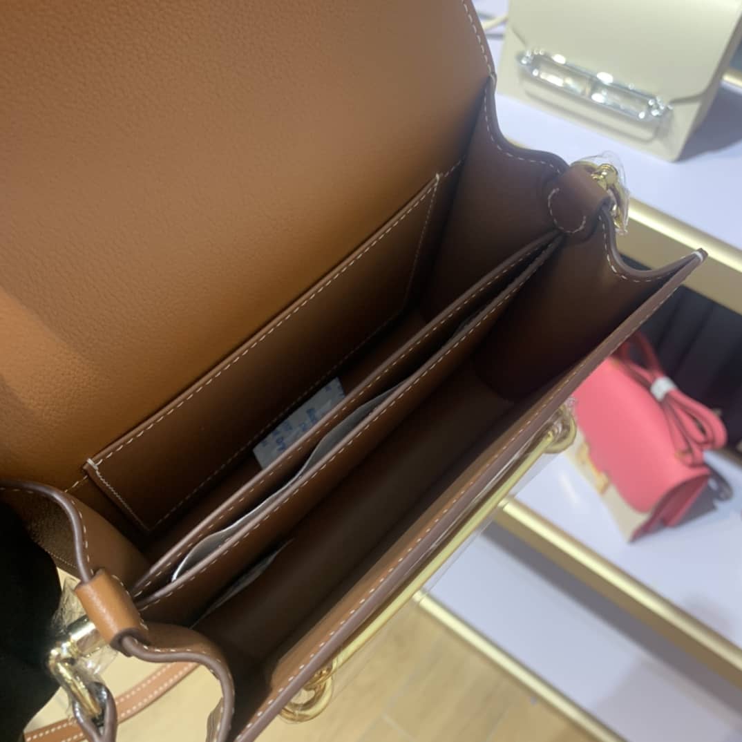 H**me5 Roulis Mini Sac Evercolor Calfskin Leather Crossbody Bag