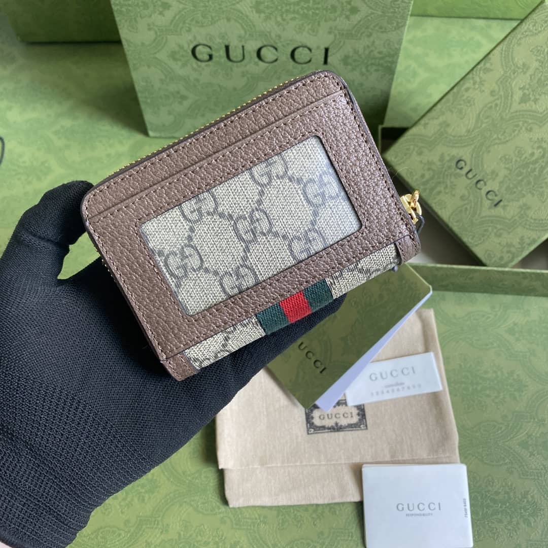 Gvc*1 Ophidia GG Card Case Wallet Replica 658552
