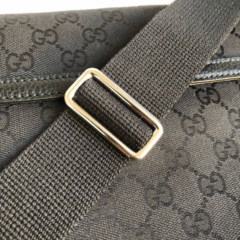 Gvc*1 GG Gvc*1ssima Medium Canvas Crossbody Bag Replica Black 449172