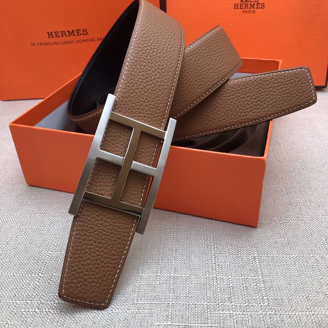 Knockoff H**me5 Logo Belt 38mm
