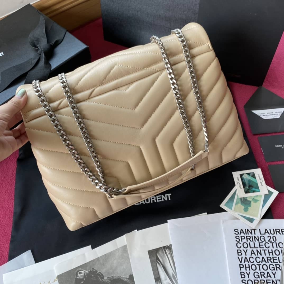Y51 Loulou Medium Quilted “Y” Leather Replica Bag