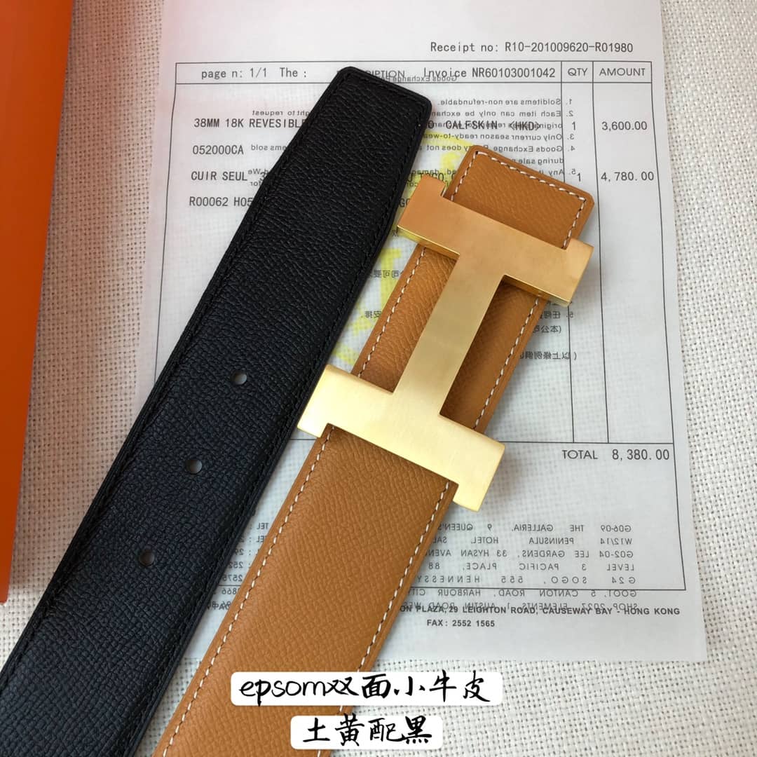 Fake H**me5 Logo Belt 38mm
