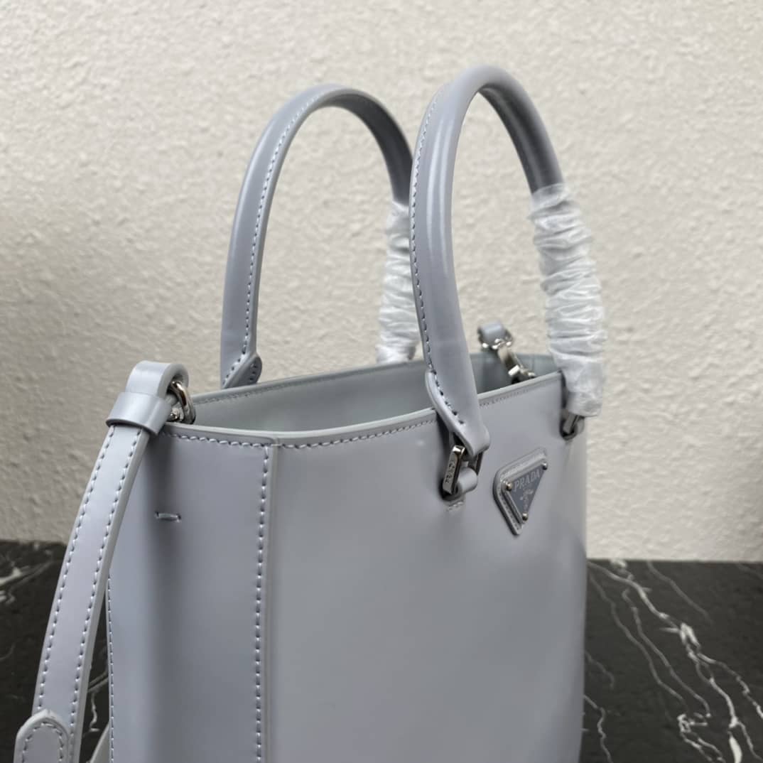 Pra*a Raffia Tote Dupe Womens Brushed Leather Replica Tote