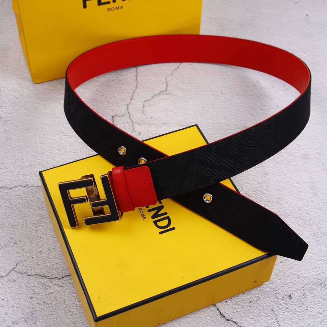 7 Star F**di Leather Belt 38mm