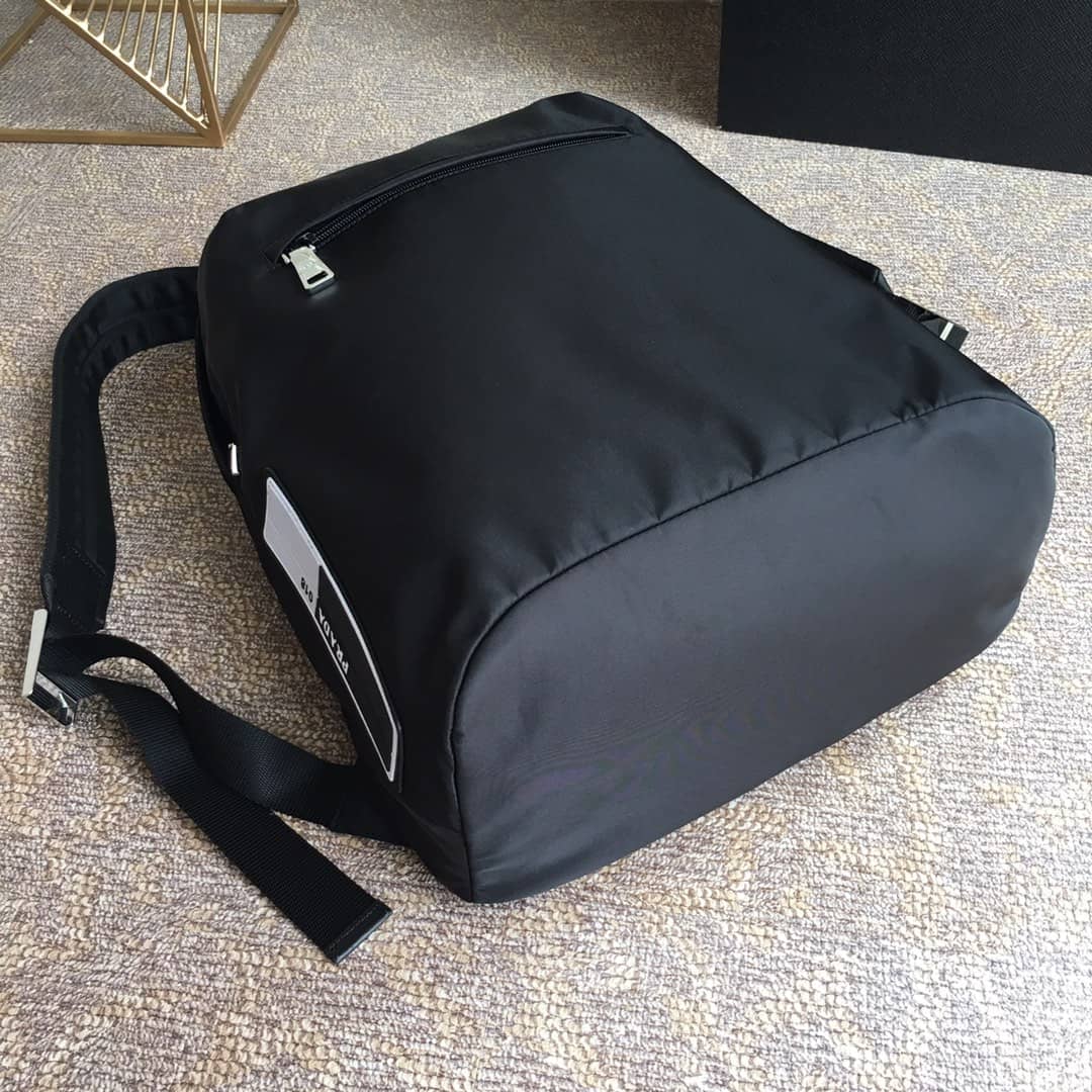 Pra*a Backpack Dupe Nylon Tessuto Palme Zaino