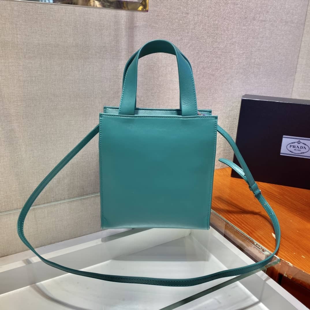 Pra*a Nappa Leather Replica Tote
