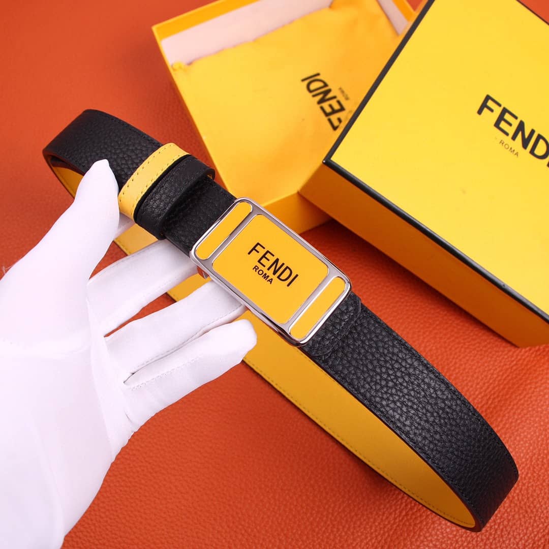 7 Star F**di Leather Belt 30mm