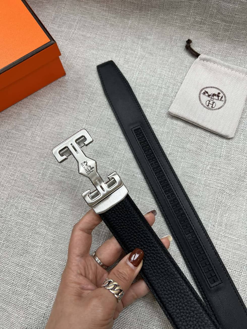 Wholesale H**me5 Logo Belt 35mm