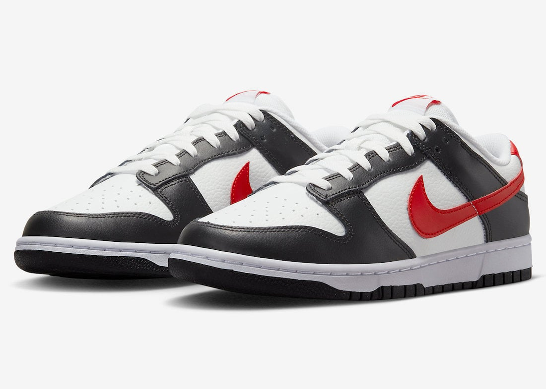 Dunk Low Black White Red FB3354-001