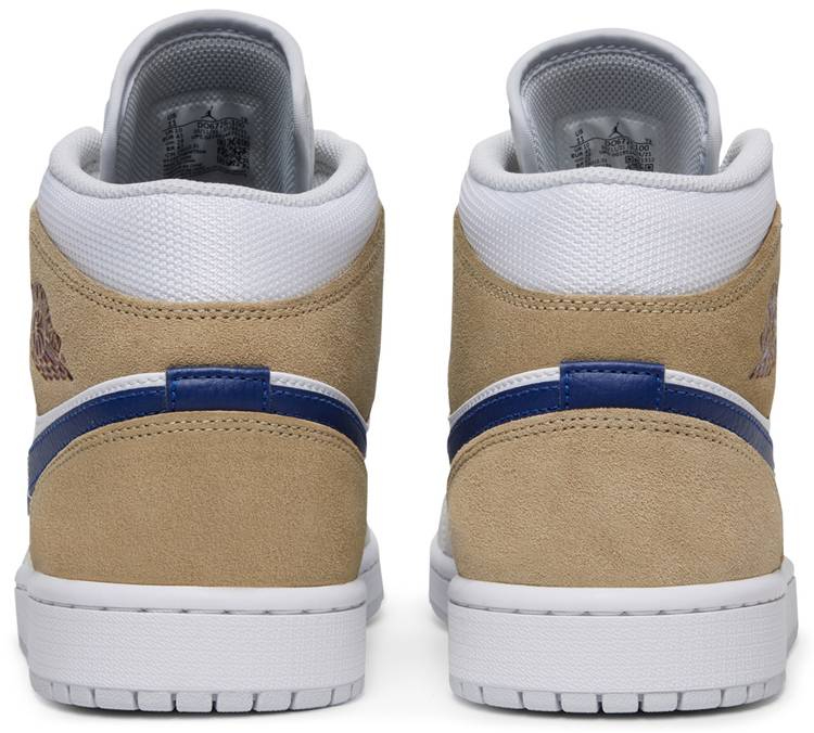 Air Jordan 1 Mid White Khaki Blue Void DO6726-100