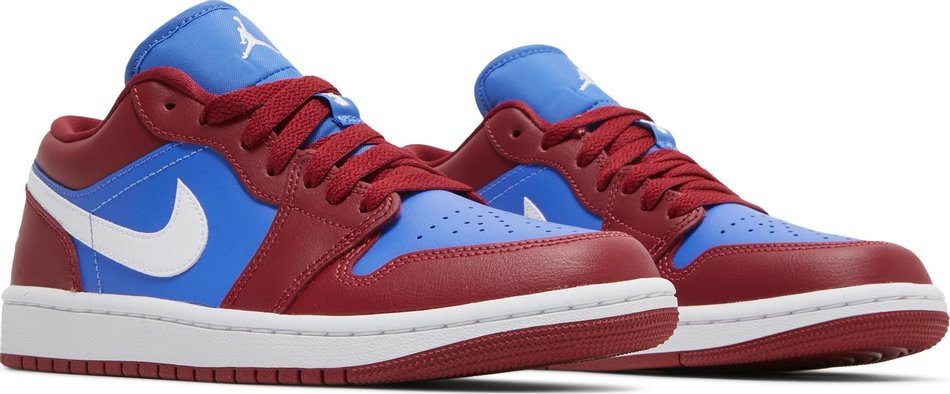 Wmns Air Jordan 1 Low Deep Red Blue DC0774-604