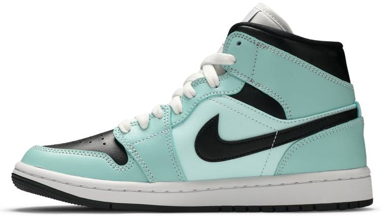 Wmns Air Jordan 1 Mid Aqua Black BQ6472-300