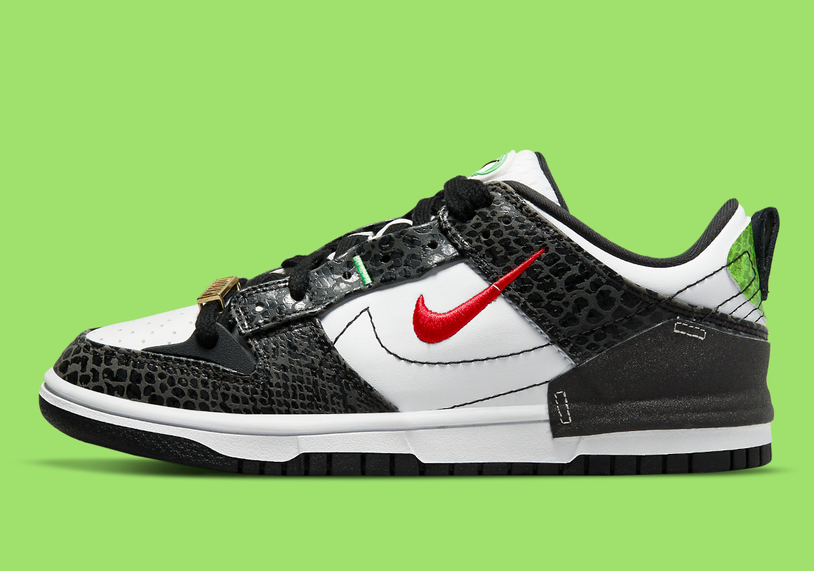 Wmns Dunk Low Disrupt 2 Just Do It Black Snakeskin DV1490-161